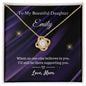 When No One Else Believes in You Personalized Necklace Message Card - To Daughter, from Mom
