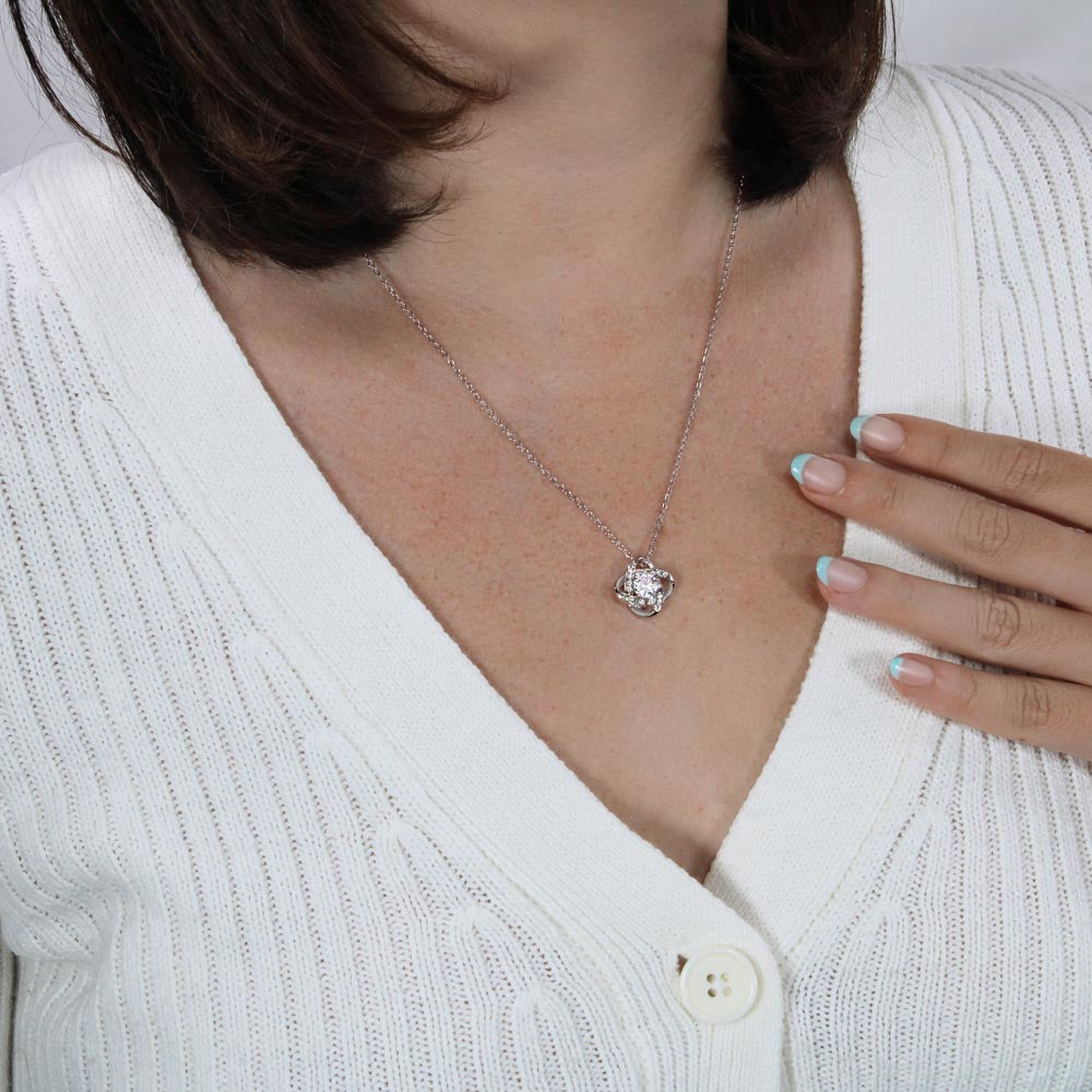 To My Mom Necklace with Message Card - Your Love Does Not Go Unnoticed - Gift From Son