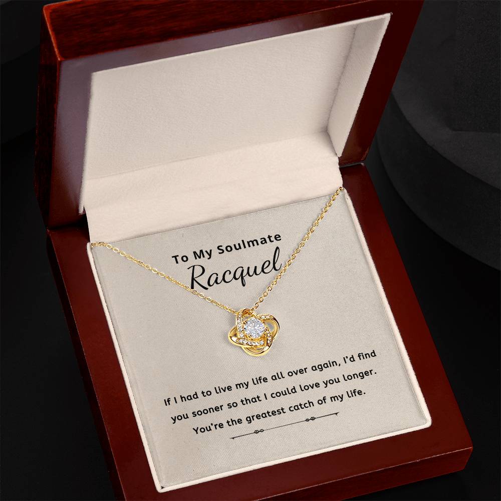 Personalized Necklace With Message Card - You're The Greatest Catch of My Life