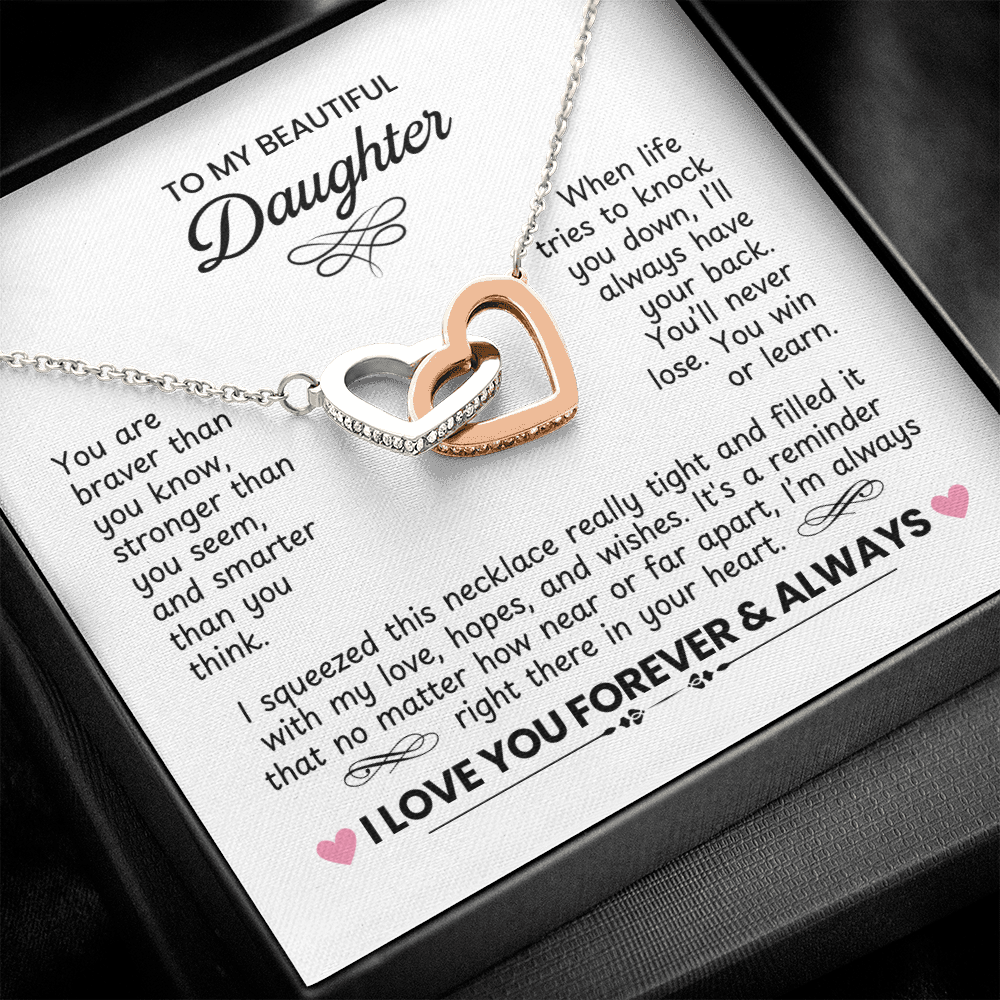 Birthday Necklace to Daughter From Mom or Dad or any Occasion