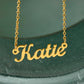 Custom Name Necklace Personalized Polished Stainless Steel or 18K Gold Finish Adjustable Jewelry Gift for Women