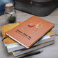 Personalized Lightweight Vegan Leather  Wine Journal Notebook, (Brown), 200 Lined Pages