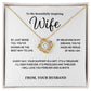 Your Support Is A Gift - Love Knot Necklace With Message Card - Gift For Wife From Husband