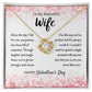 Love You More than Ever Gift Necklace with Message Card - for Wife - Valentine's Day Gift with Message Card
