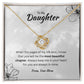Love Knot Necklace - Gift To My Daughter - The Most Beautiful Chapter