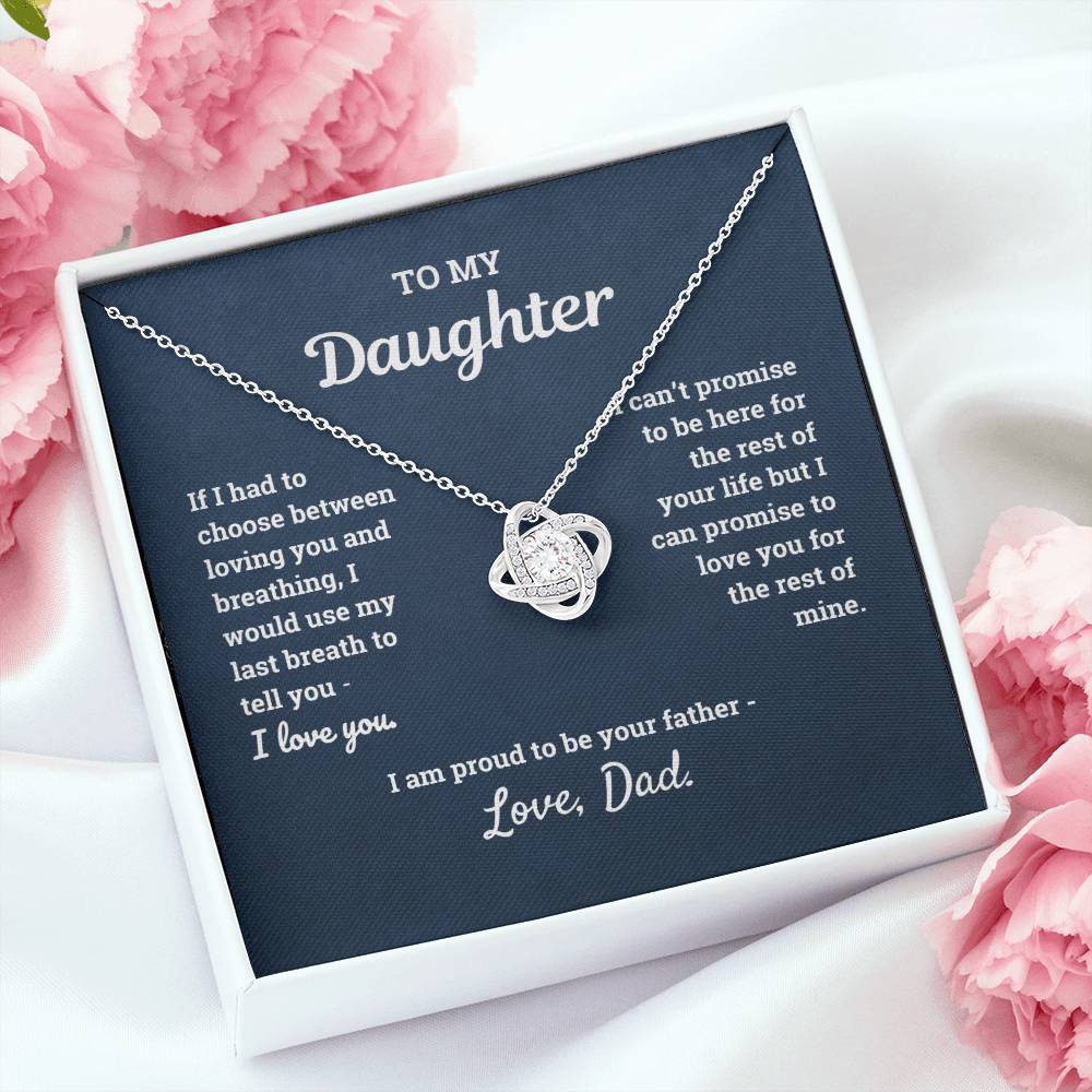 Daughter - You make me a proud dad - Necklace