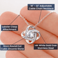 To My Mom  Necklace with Message Card - Your Love Does Not Go Unnoticed - Gift From Son