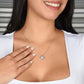 Love Knot Necklace With Message Card - To Daughter, From Mom - You Are Loved Beyond Measure