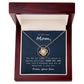 To My Mom  Necklace with Message Card - Your Love Does Not Go Unnoticed - Gift From Son