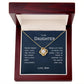 For Daughter, From Mom - Never Forget That I Love You - Necklace & Message Card