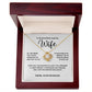 Your Support Is A Gift - Love Knot Necklace With Message Card - Gift For Wife From Husband
