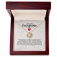To daughter, From Mom or Dad - Your Presences In My Life Gift Necklace With Message Card