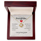To My Beautiful Daughter - From Mom or Dad - I Love You Forever & Always - Gift Necklace With Message Card