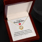 To daughter, From Mom or Dad - Your Presences In My Life Gift Necklace With Message Card
