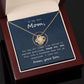 To My Mom  Necklace with Message Card - Your Love Does Not Go Unnoticed - Gift From Son