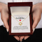 To daughter, From Mom or Dad - Your Presences In My Life Gift Necklace With Message Card