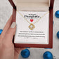 To daughter, From Mom or Dad - Your Presences In My Life Gift Necklace With Message Card