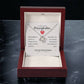 To My Beautiful Daughter - From Mom or Dad - I Love You Forever & Always - Gift Necklace With Message Card