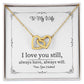 Eternal Love Interlocking Hearts Necklace – A Symbol of Unbreakable Bond (Yellow & White Gold Options)