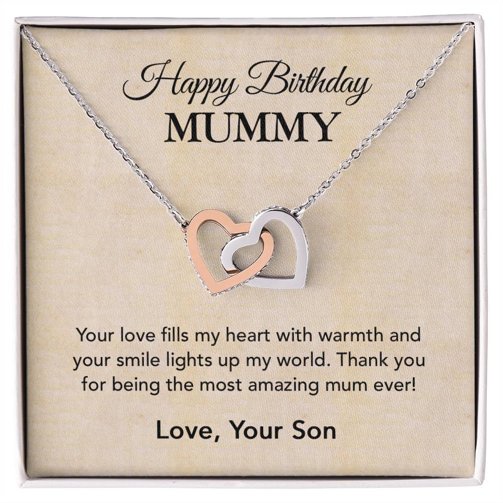 Mummy - You're the most amazing mum ever! - Happy Birthday Necklace