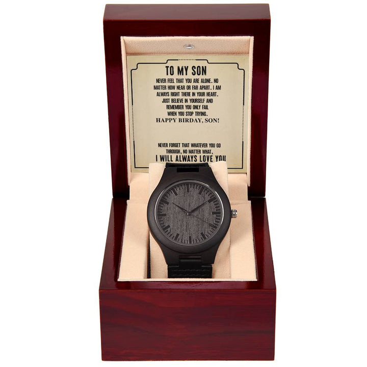 Wooden sales son watch