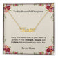 Personalized Name Necklace With Message Card
