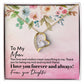 Your Love And Wisdom Mean Everything  Gift Necklace With Message Card - For Mom's Birthday or Any Occasion - From Daughter